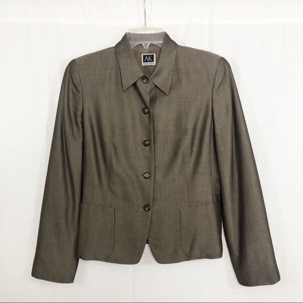 Anne Klein Suit Blazer Jacket, Size 8, Copper